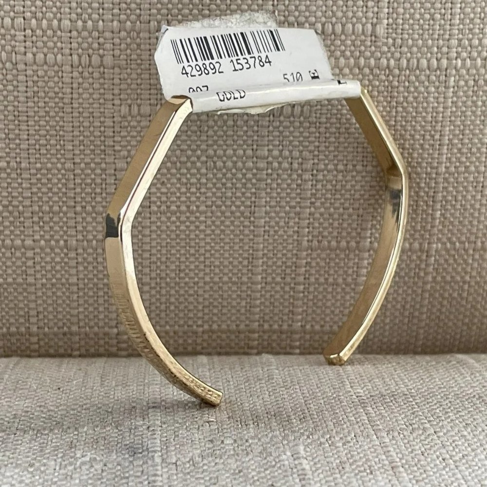 Nordstrom Women Bracelet Gold Tone Cuff Band Wrist Band Fashion Jewelry